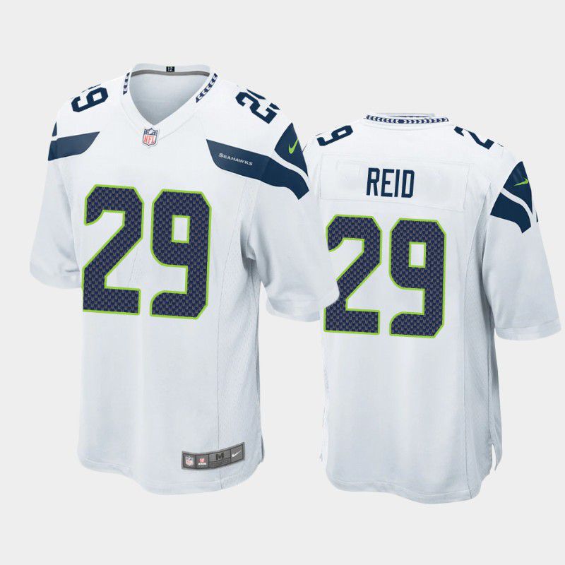 Men Seattle Seahawks #29 John Reid Nike White Game NFL Jersey->seattle seahawks->NFL Jersey